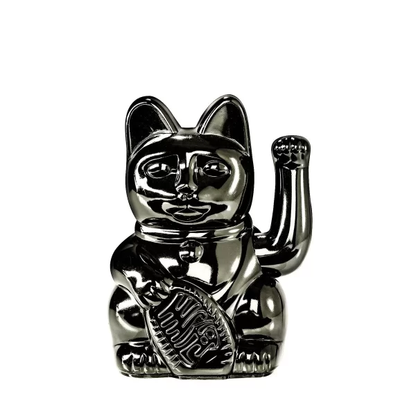 Maneki Neko Gelukskat - lucky kat Egypt glanzend zwart - Afbeelding 3