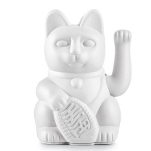 Maneki Neko Gelukskat - lucky kat mini wit