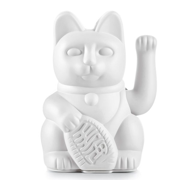 Maneki Neko Gelukskat - lucky kat wit