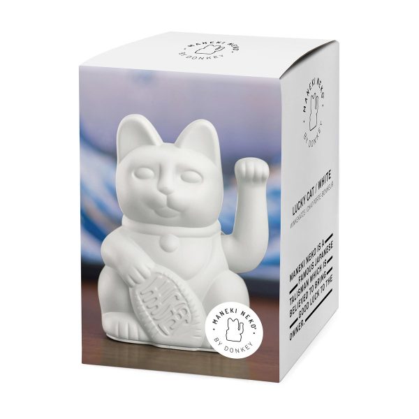 Maneki Neko Gelukskat - lucky kat wit - Afbeelding 2
