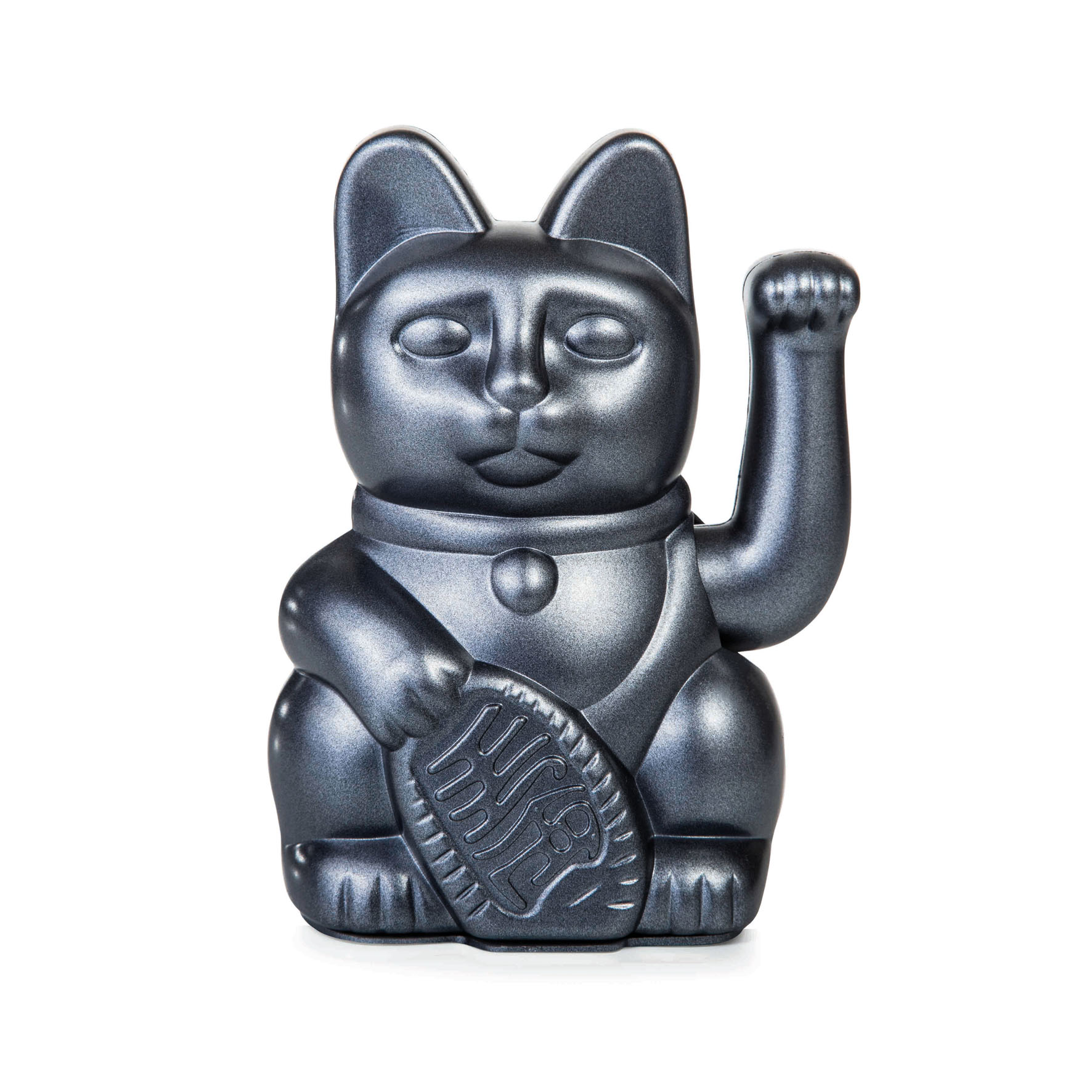 Maneki Neko Gelukskat - lucky kat mini Galaxy - metalic grijs - Afbeelding 2