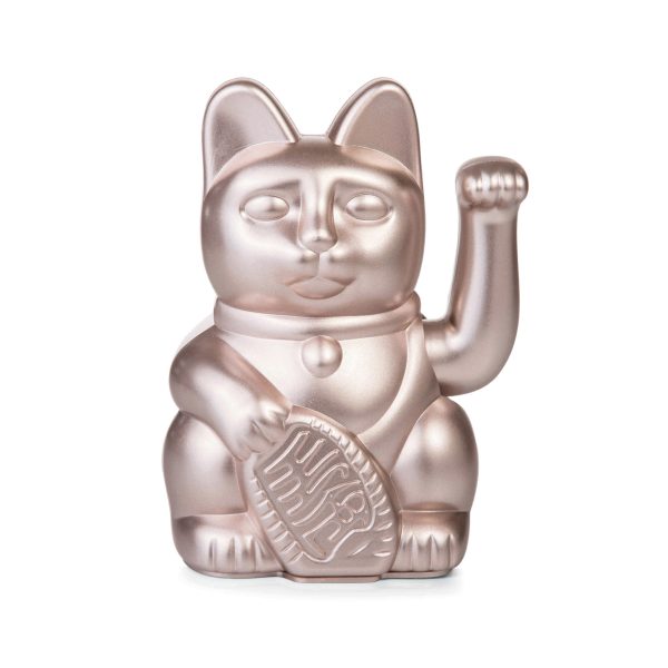 Maneki Neko Gelukskat - lucky kat mini Moonlight - metalic roze - Afbeelding 2