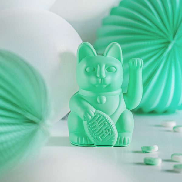 Maneki Neko Gelukskat - lucky kat muntgroen