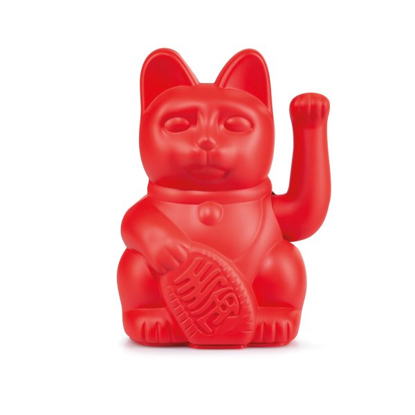 Maneki Neko Gelukskat - lucky kat rood - Afbeelding 2