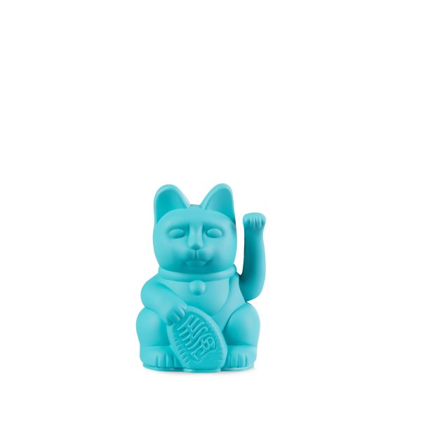 Maneki Neko Gelukskat - lucky kat mini turkoois - Afbeelding 2