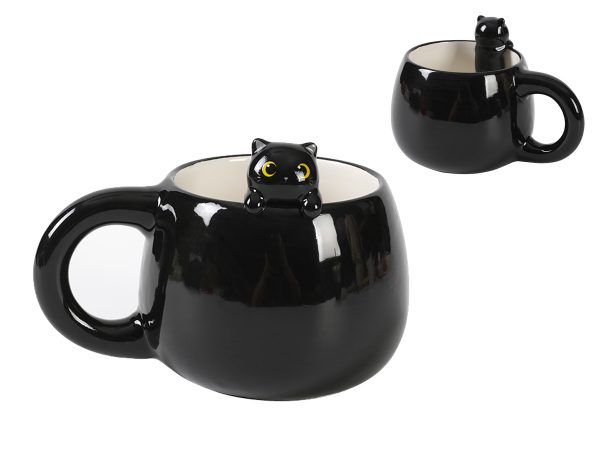 iTotal - Ceramic Mug (mok) met hangende kat - Afbeelding 9