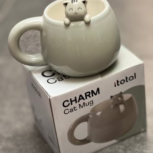 iTotal - Ceramic Mug (mok) met hangende kat
