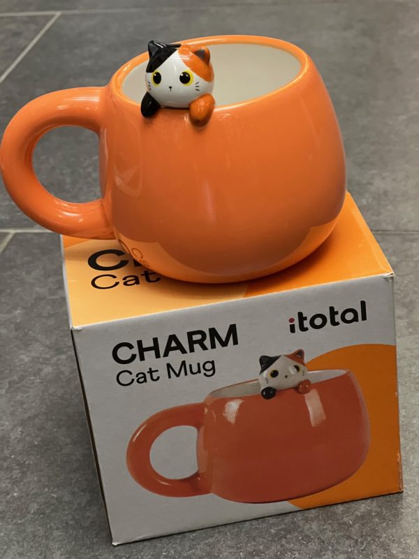 iTotal - Ceramic Mug (mok) met hangende kat - Afbeelding 3