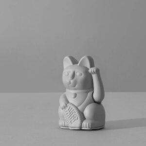 Maneki Neko Gelukskat - lucky kat mini grey