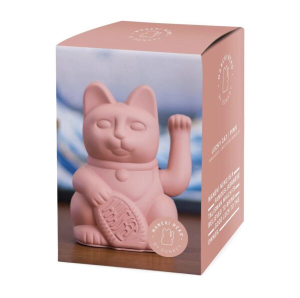 Maneki Neko Gelukskat - lucky kat pink - Afbeelding 4
