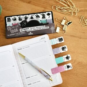 Ed, the Cat sticky notes yoga