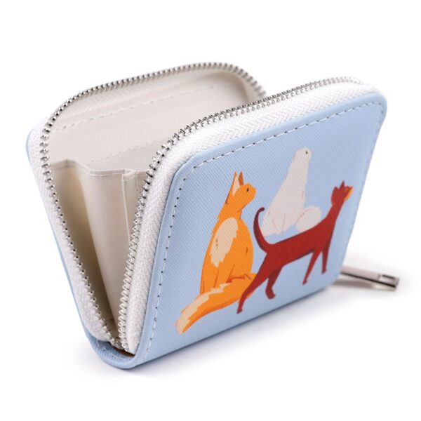 Feline Fine Kat Rondrits Portemonnee - Small - Afbeelding 3