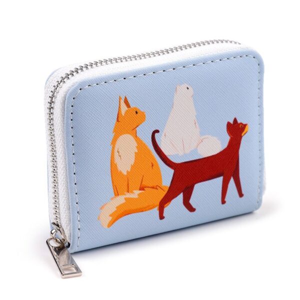 Feline Fine Kat Rondrits Portemonnee - Small - Afbeelding 5