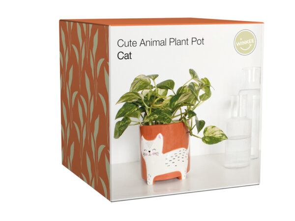 Winkee Plant pot Cat - bloempot - Afbeelding 3