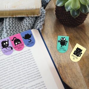 Ed, the Cat magnetische boekenlegger yoga 7 op kaart