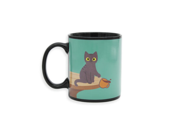 Winkee Naughty Cat heat sensitive mug