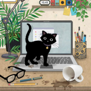 Bug Art - Laptop Kitty H041