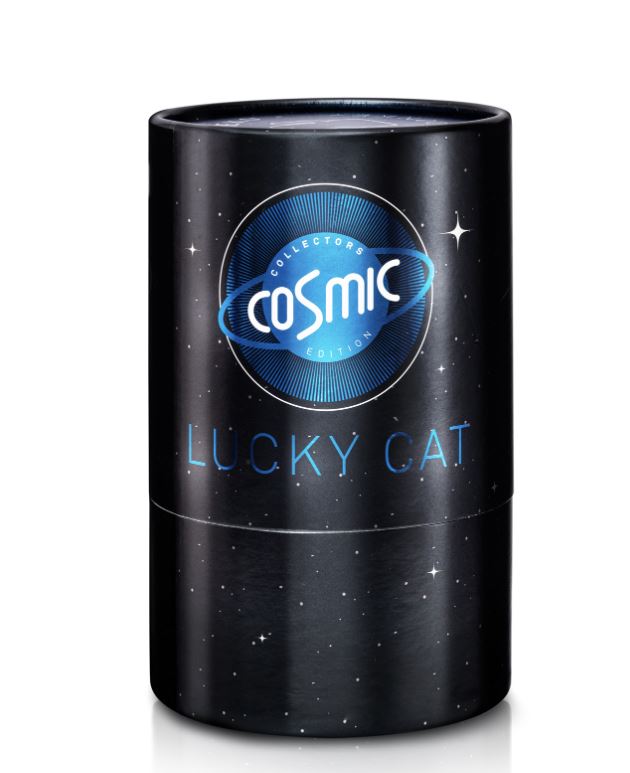 Maneki Neko Gelukskat - lucky kat cosmic - special edition Earth - shiny blue - Afbeelding 4