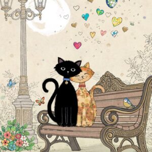 Bug Art - Bench kitties H044