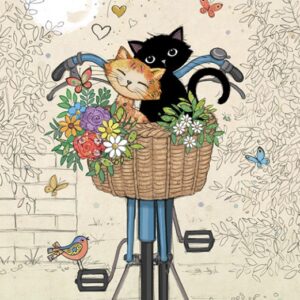 Bug Art  - Bike Kitties H046