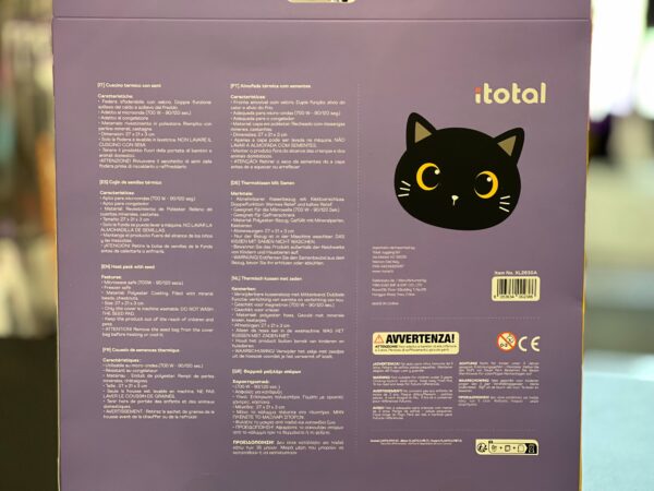 iTotal warmtekussen - black cat - Afbeelding 3