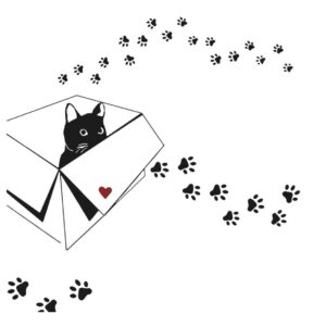 Servietten 'Atelier Chats' 25x25 cm