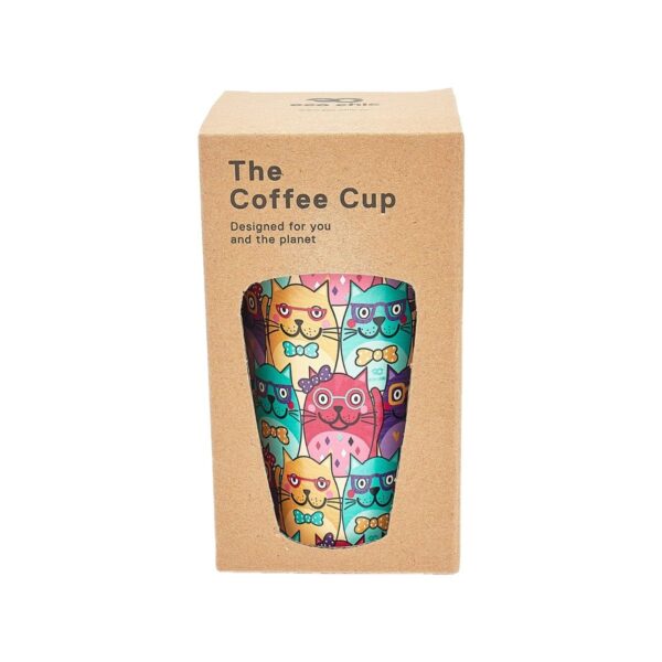 Eco Chic - The Travel Mug (thermosbeker) - N27 - Multiple Glasses Cat - Afbeelding 5