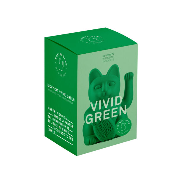 Maneki Neko Gelukskat - lucky kat vivid green - Afbeelding 2