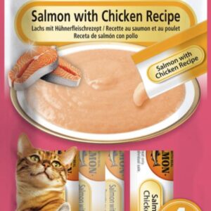 Inaba Churu Puree Zalm met kip