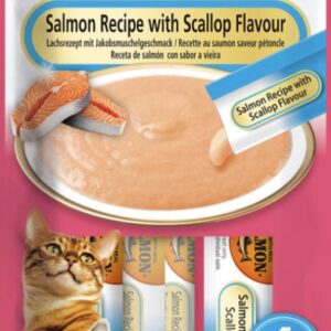 Inaba Churu Puree Zalm met Sint-Jacobsschelp