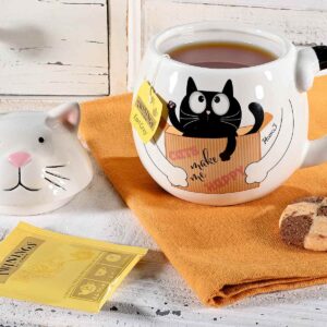 Keramische kattenmok met kattendeksel