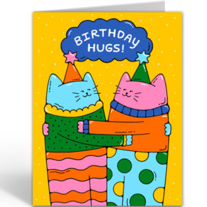 731458 - Birthday hugging cats