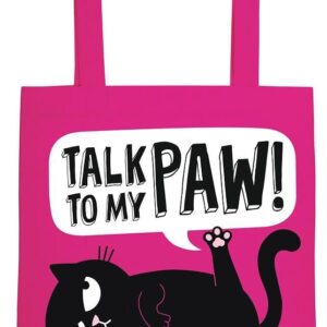 Ed, the cat  - katoenen tas groot  - cat talk to my paw