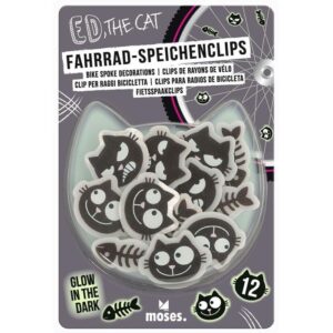 Ed, the cat  - spaakclips glow in the dark