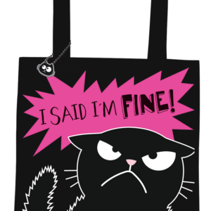 Ed, the cat - katoenen tas groot - I said I'm fine
